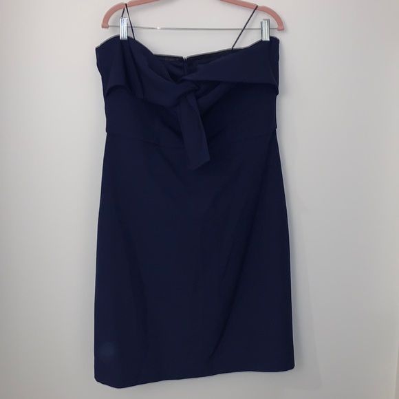 Beautiful strapless navy blue Sam Edelman dress. - Picture 1 of 4